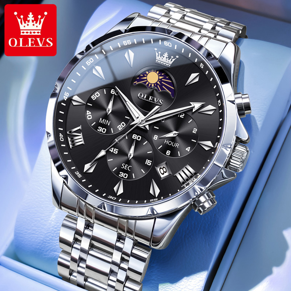 OLEVS 3653 Merk Maanfase Kalen - Luxury Watch Maker recensie en prijs